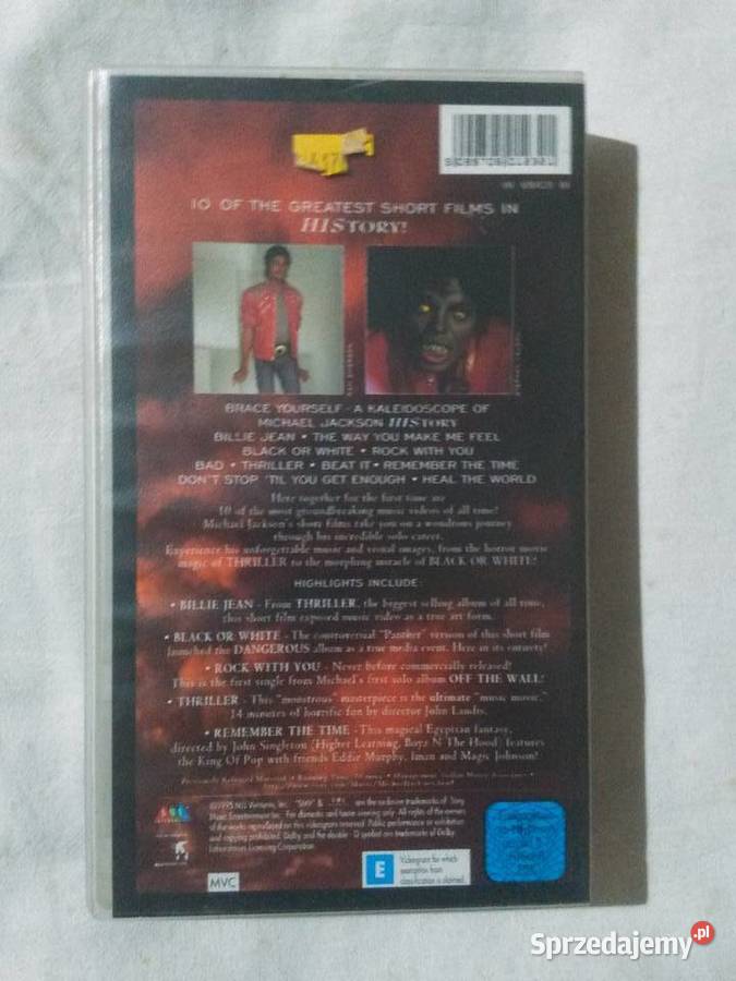 VHS kaseta Michael Jackson VIDEO GREATEST HITS Katowice