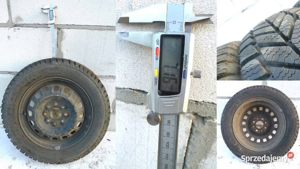 Koła 4 Fiat Cinquecento zimowe 14570 R15 wielkopolskie