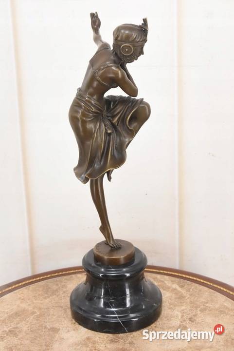 Rzeźba w Stylu Demetre Chiparus Tancerka Figura Kraków