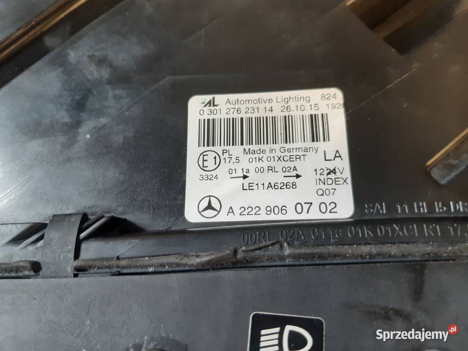 Lewa lampa Mercedes W222 lewe Rybnik