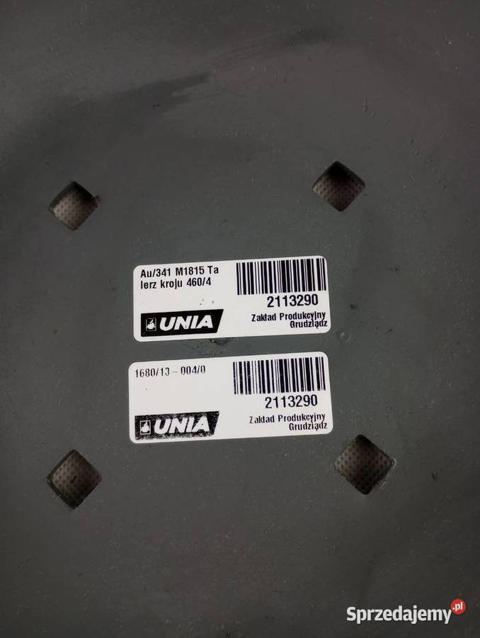 Talerz kroju uzębiony O 460498 mm AU341 nieuszkodzony Józefin
