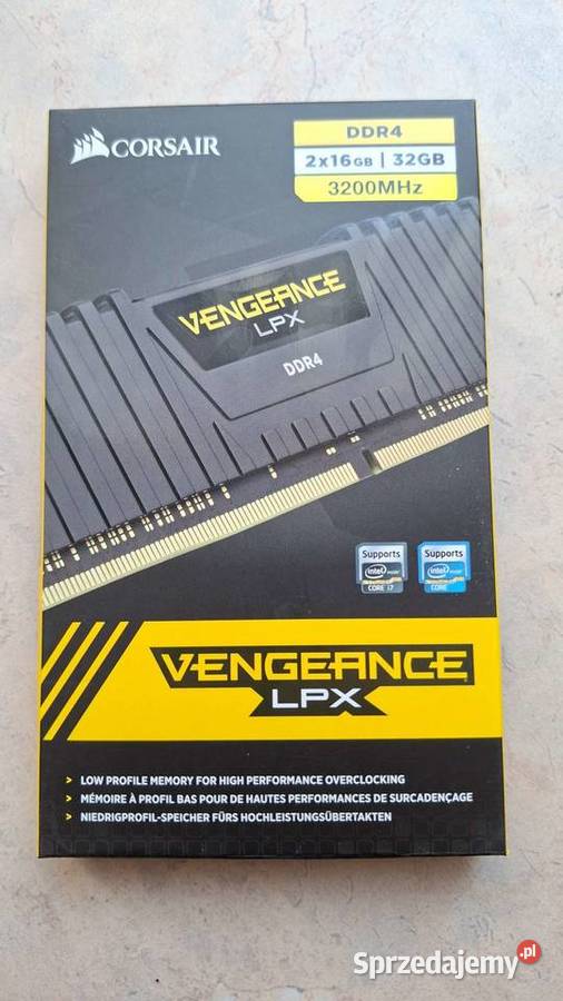 32GB DDR4 3200MHz CL16 Corsair Vengeance LPX małopolskie Kraków sprzedam