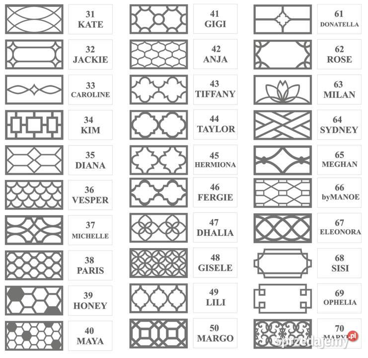 Panel ażurowy lustrzany panel dekoracyjny do Gdynia