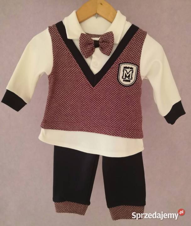 NOWY elegancki zestaw chłopięcy 74 bluzka Komplety i zestawy Poznań