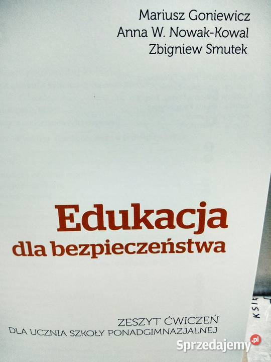 Edukacja bezpieczeństwa odkrywamy nowe ćwiczenia Antykwariat Warszawa