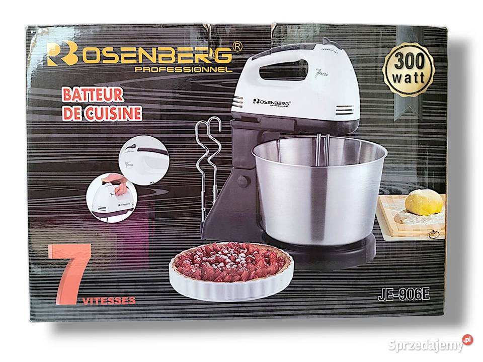 Mikser elektryczny z podstawą i misą 300Watt Wiązowna