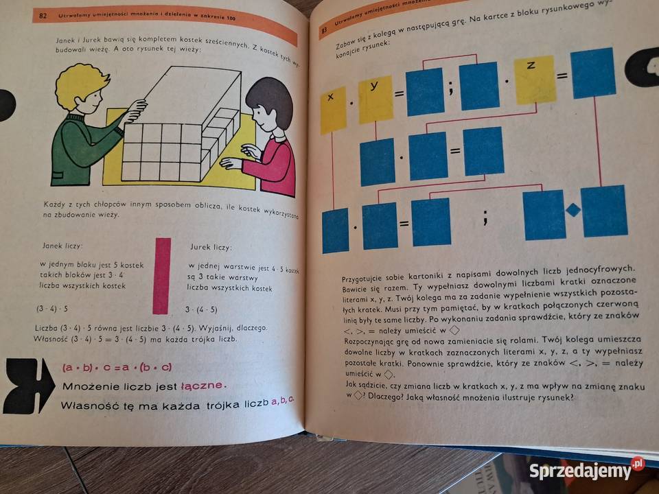 podręcznik matematyka do kl 3 z 1977r okładka st tradycyjny podręcznik Sandomierz