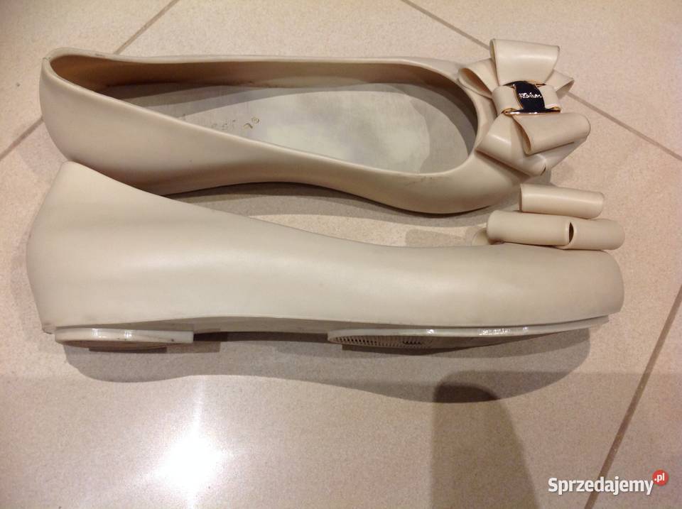 Meliski Gumowe Damskie ANESIA 36 Beżowe Nowa Sól