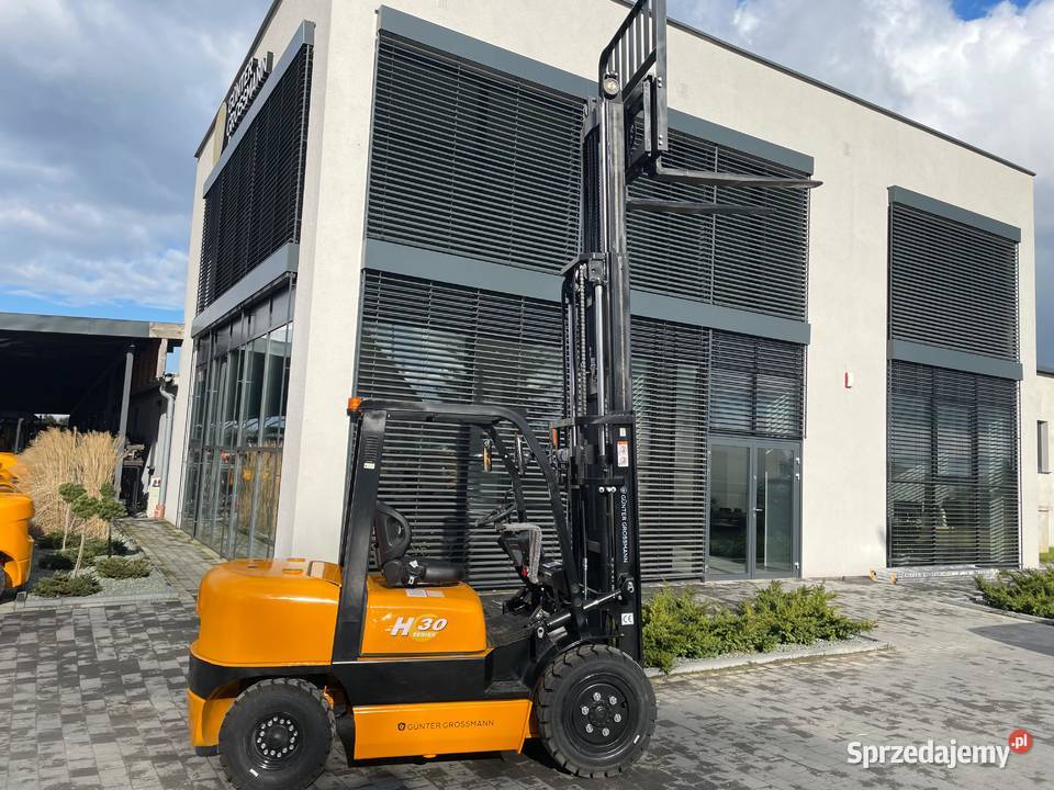 Nowy wózek widłowy 3T triplex 2024 diesel Poznań