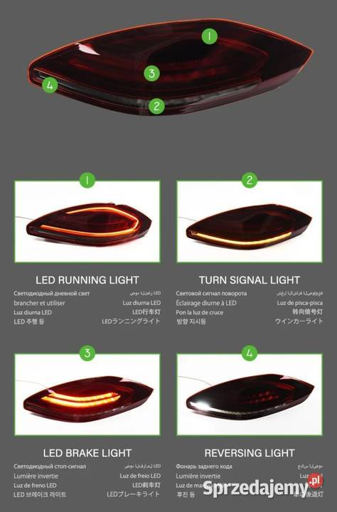 WYPRZEDAŻ NOWE lampy tylne lampa tył Porsche Bełchatów