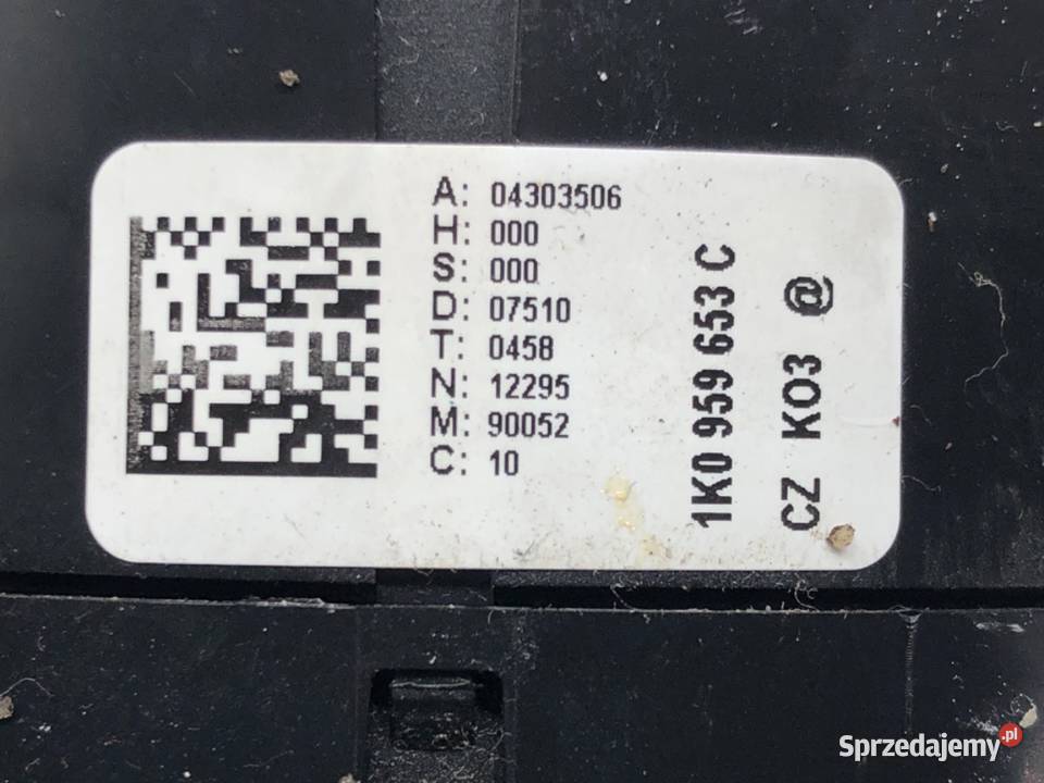 TAŚMA AIRBAG SKODA SUPERB II 1K0959653C 0915 Poduszki powietrzne