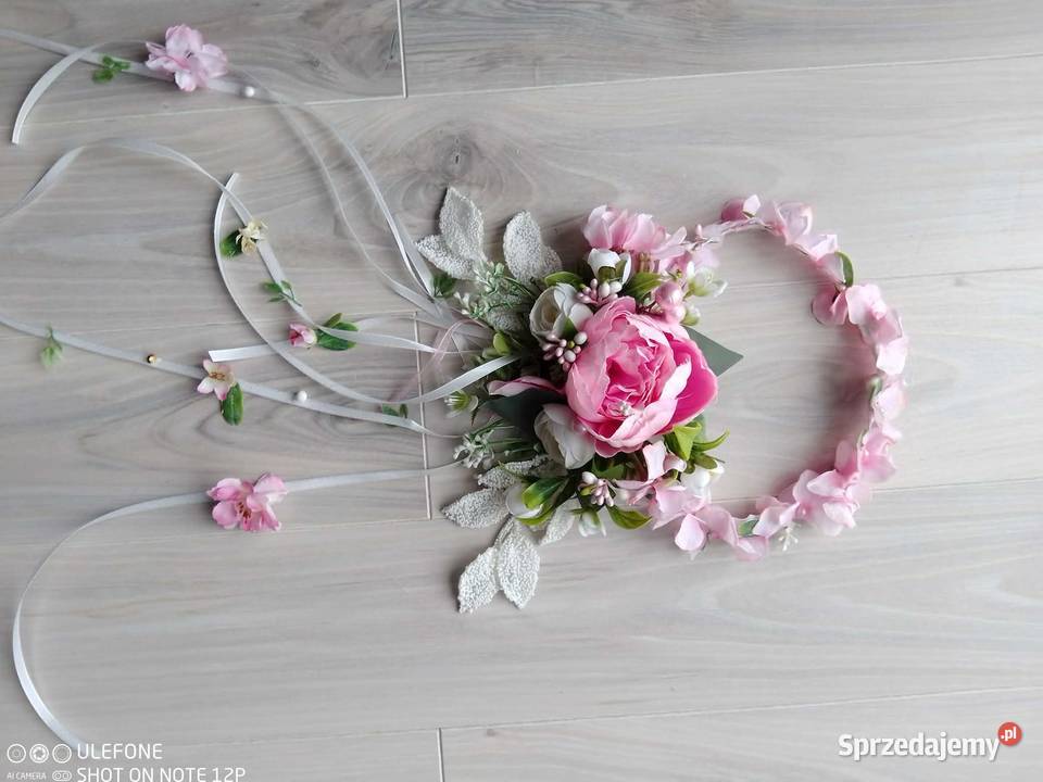 Wianek komunijny duży kwiaty Poznań sprzedam