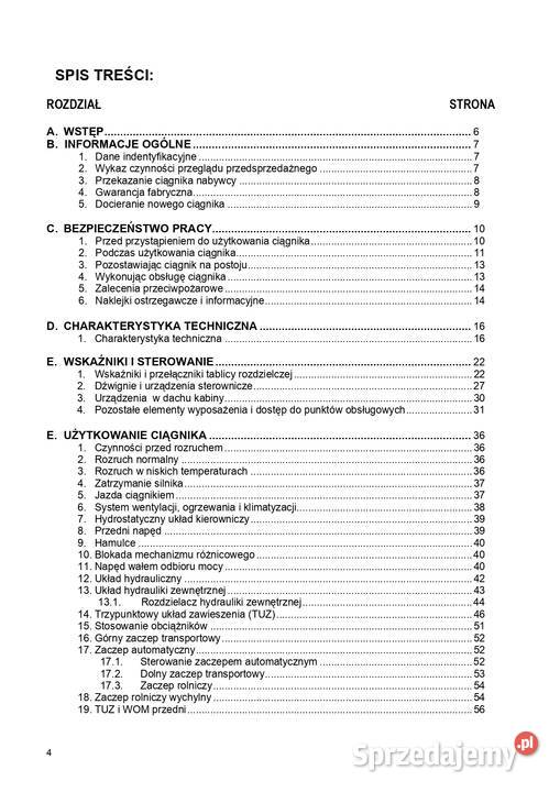 Instrukcja obsługi Ursus 6024 7524 podkarpackie Stalowa Wola