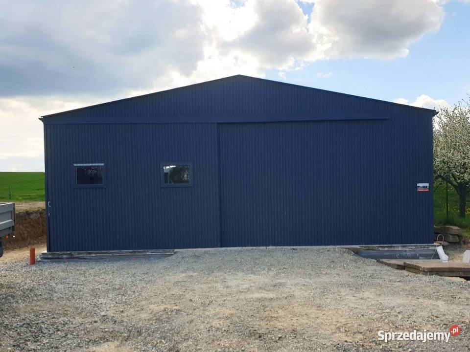 Blaszana hala 1020m ciemny grafit matowy Kutno