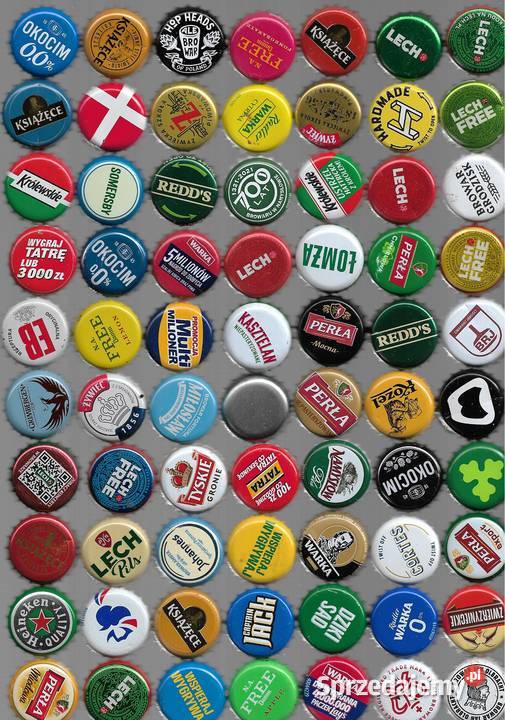 Kapsle polskie z piwa zestaw 18 Puławy