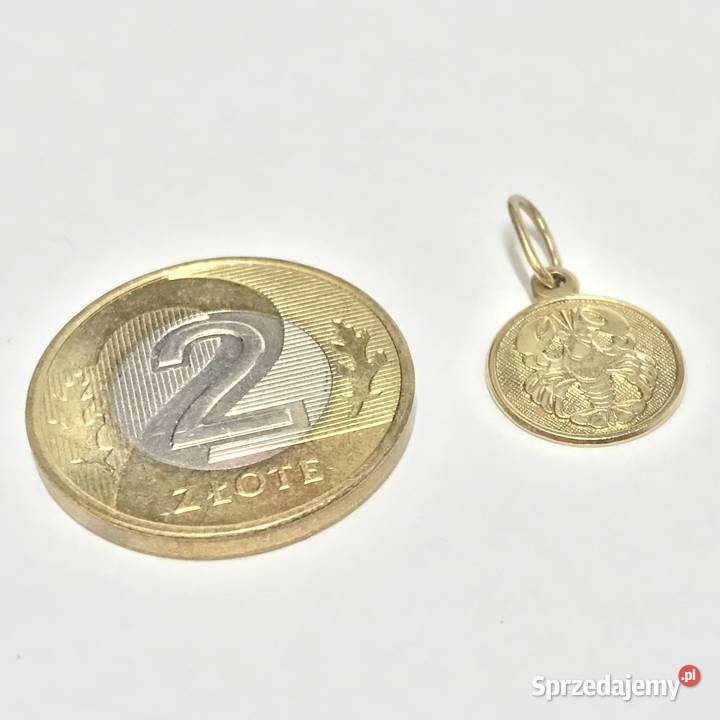 Złoty WISIOREK zawieszka 585 14K znak ZODIAKU