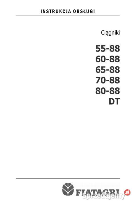 Fiat 5588 6088 6588 7088 8088 Instrukcja DT sprzedam