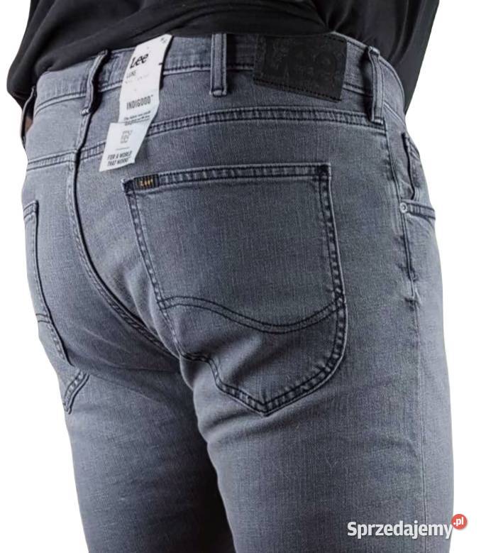 Męskie jeansy Lee Luke Slim Tapered szare W38L32 Tarnowskie Góry