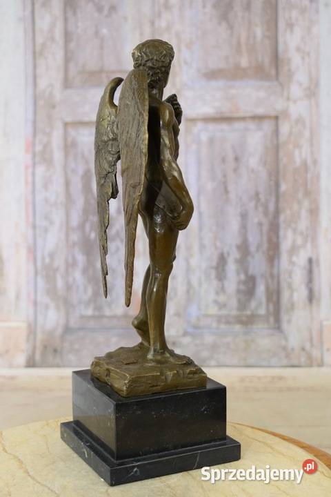 Dawid ze Skrzydłami Anioł Akt Rzeźba z Brązu Figurki i rzeźby Kraków