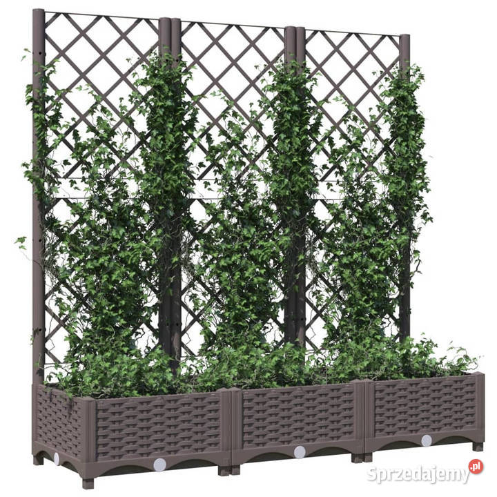 Donica ogrodowa z kratką brązowa 120x40x1215 PP Warszawa sprzedam