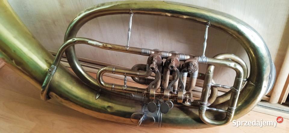 Stara trąbka saxhorn tenorowy z lat 30 tych małopolskie Kraków