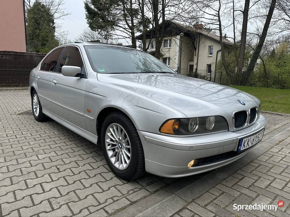 Bmw e39 520i świeżo sprowadzony srebrny Kraków
