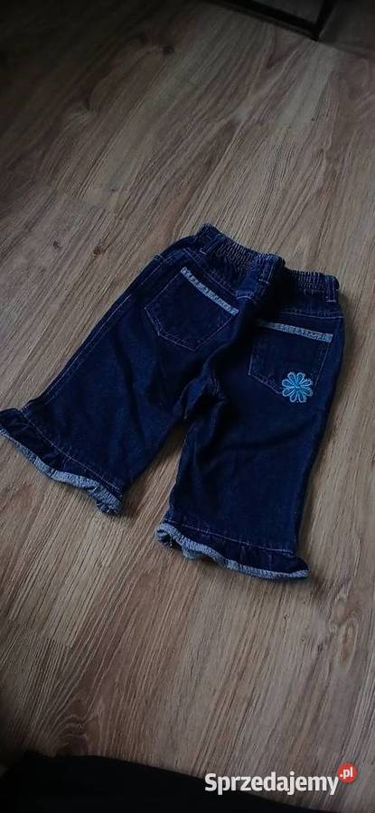 Spodnie z haftowanymi kwiatkami 6m+ Grudziądz