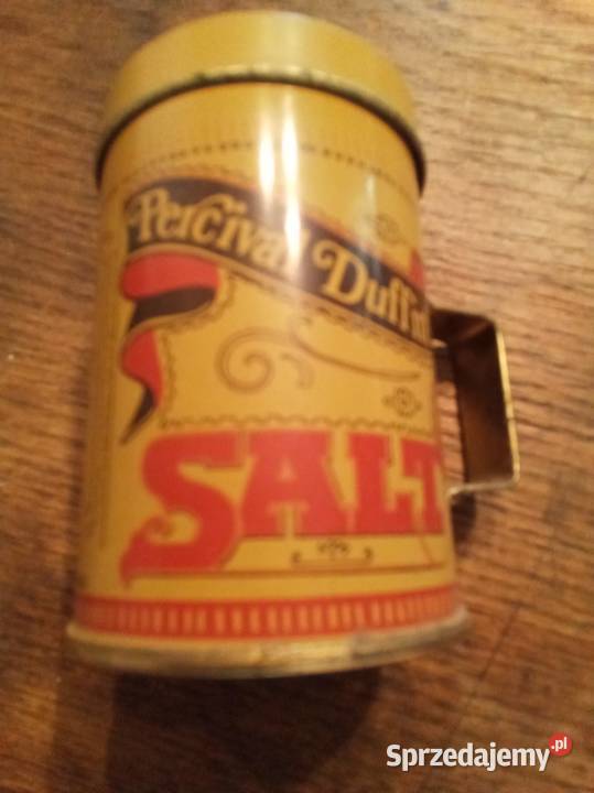 Metalowa solniczka wyprodukowana w Hongkongu sprzedam