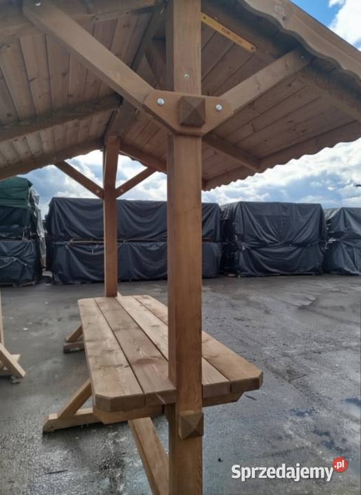 Drewniany Stragan Wiejski Stół Wiejski Biesiadny Pozostałe Parzymiechy