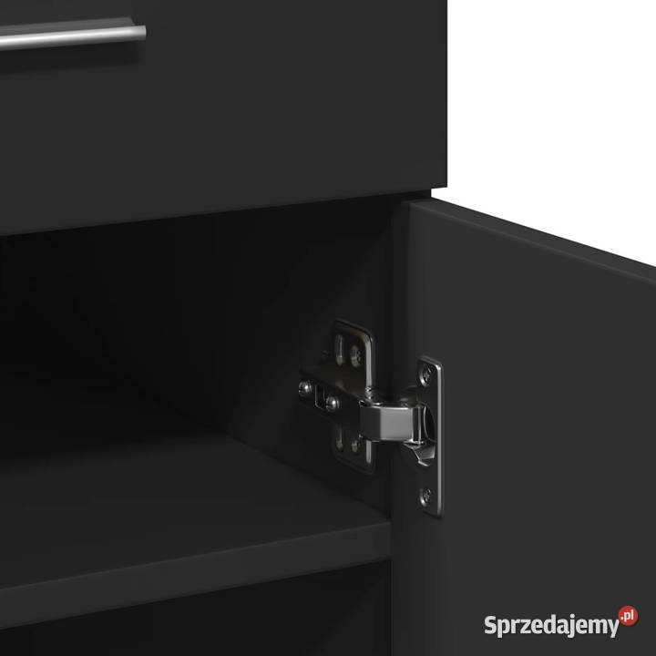 Szafka czarna 80x425x93 materiał drewnopochodny Pozostałe Warszawa