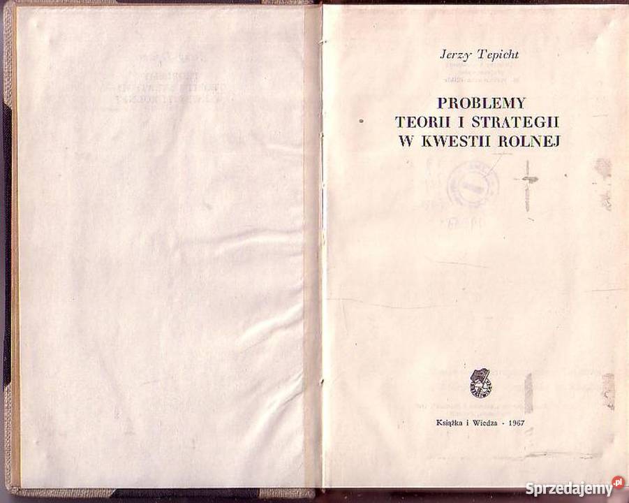 0315 PROBLEMY TEORII I STRATEGII W KWESTII rolnictwo, nauki rolnicze małopolskie Czyrna sprzedam