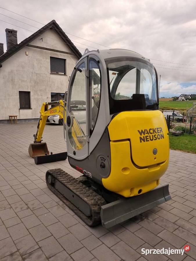 Minikoparka Wacker Neuson 2003 RD 2008r faktura Daniec
