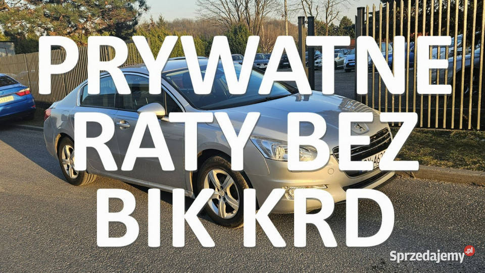 Peugeot 508 Peugeot 508 srebrny sedan na raty Kraków