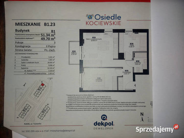 NOWOCZESNE MIESZKANIE 49 m WYSOKI STANDARD Piętro 2 Rokitki
