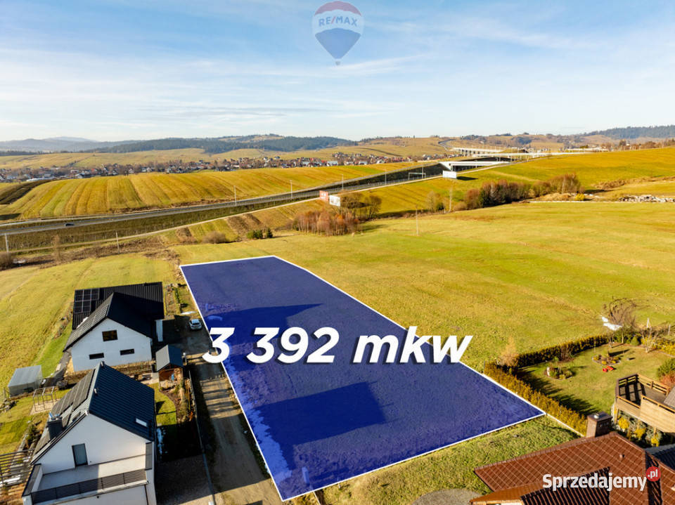 Działka budowlana 3392 m Nowy Targ os Niwa budowlana małopolskie