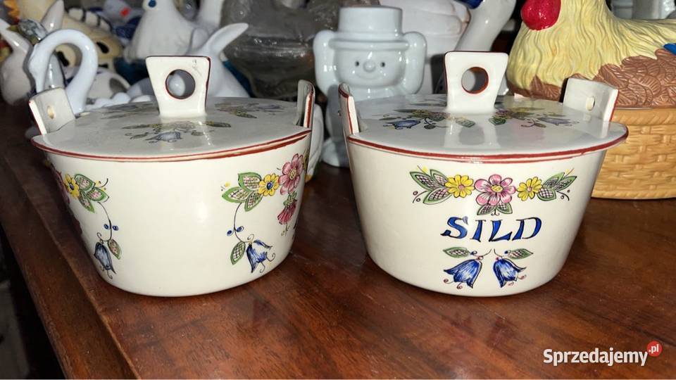 Puzderko pojemnik Na śledzie Sygnowany