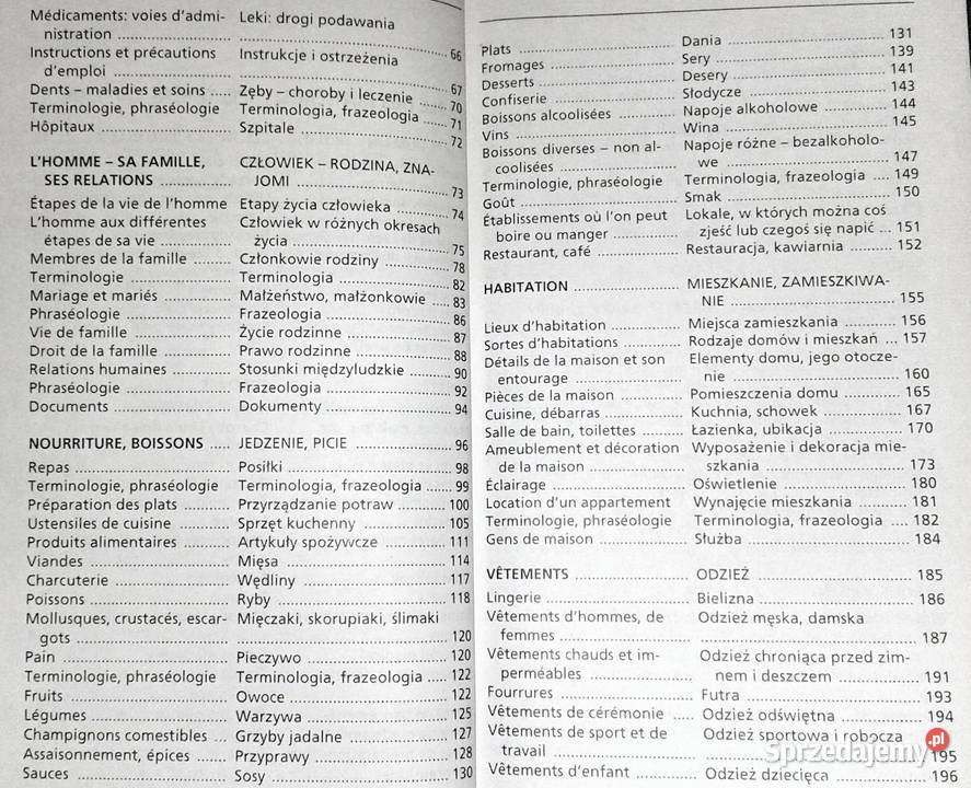 Mały słownik tematyczny francuskopolski B Chełm