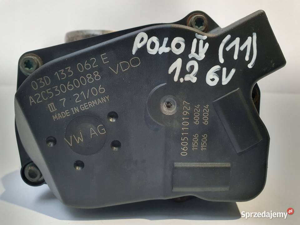 PRZEPUSTNICA VW Polo IV 12 6V 03D133062E osobowe Rudka