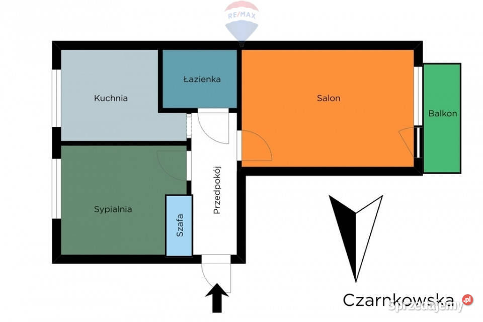 2 pokoje z balkonem na spokojnych Kozinach pustak Łódź