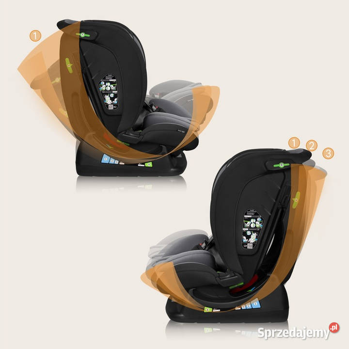 Fotelik samochodowy 40150 PRZÓD TYŁ montaż na wielkopolskie Baranowo