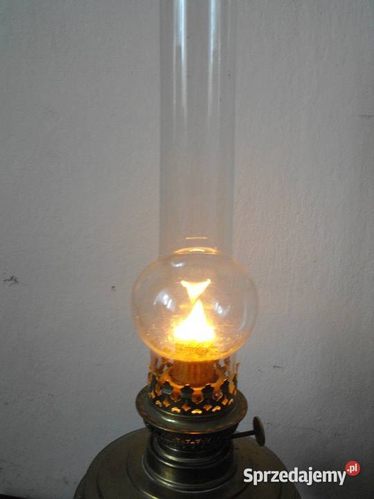 Mosiężna duża lampa naftowa sprawna Dostawa Skierniewice sprzedam