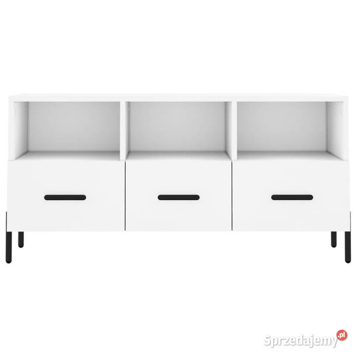 Szafka pod TV biała 102x36x50 materiał Meble