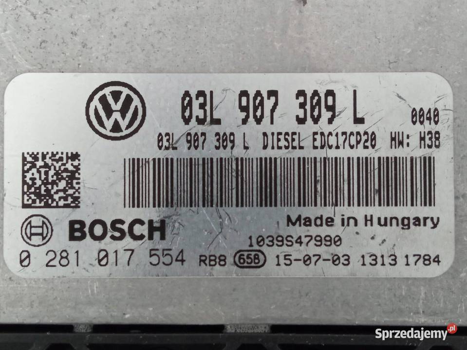 STEROWNIK SILNIKA 03L907309L 0281017554 20 TDI świętokrzyskie
