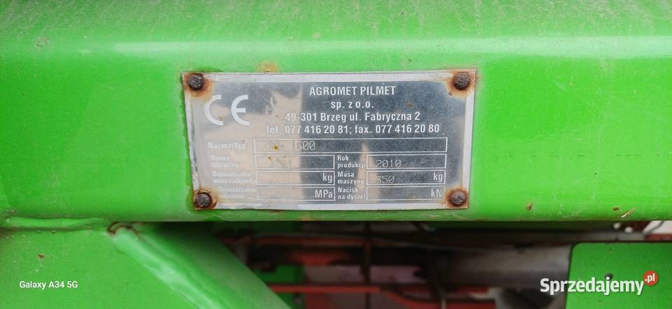 Rozsiewacz nawozów unia MXL 1600l nieuszkodzony Pszczółki