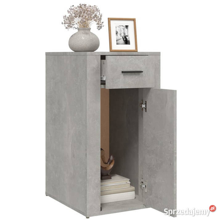 Półka pod biurko szarość betonu 40x49x75 Szafki Warszawa