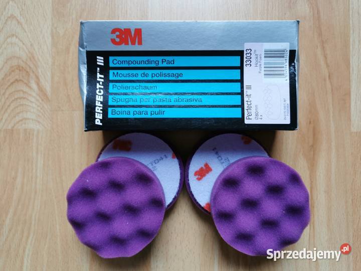 3M Gąbka polerska 33033 fioletowa 80 mm cztery Sprzęt warsztatowy Motoryzacja sprzedam