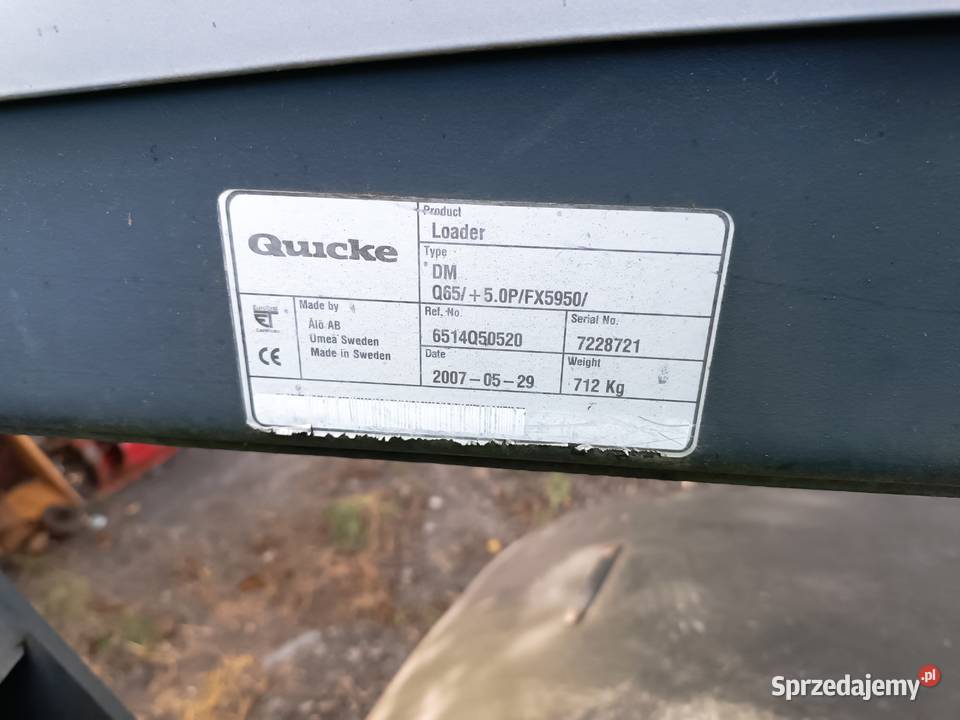 Ładowacz czołowy quicke Q65 John Deere 6 Dragany