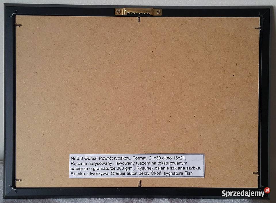 Obraz narysowany Powrót rybaków 21x3015x21