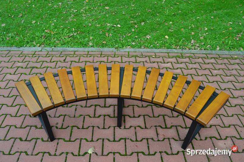 Ławka półokrągła ŁUK VI bez oparcia miejska Gołębiów