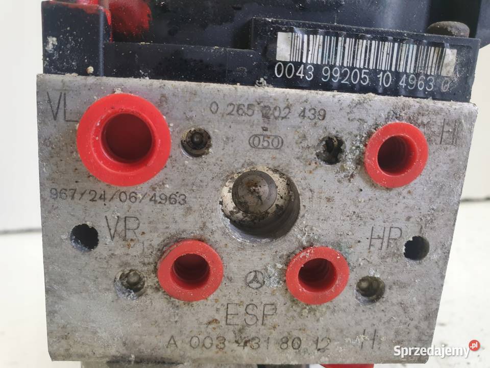 Mercedes w220 POMPA ABS hamulcowa A0034318012 Rudka